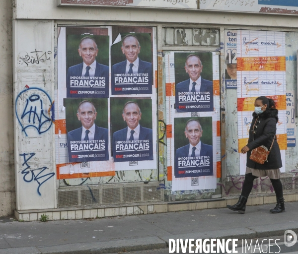 Affiche de campagne et slogan pour la campagne presidentielle d eric zemmour