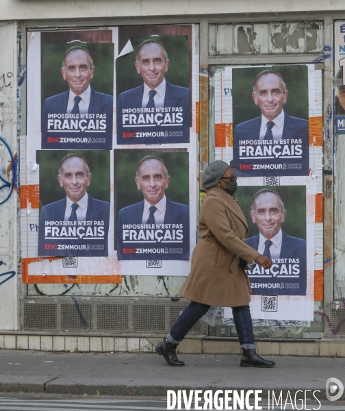 Affiche de campagne et slogan pour la campagne presidentielle d eric zemmour