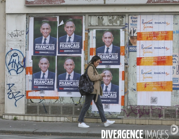 Affiche de campagne et slogan pour la campagne presidentielle d eric zemmour