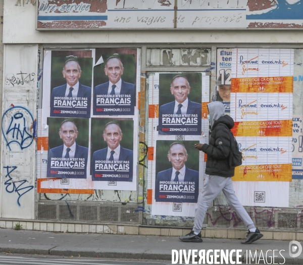 Affiche de campagne et slogan pour la campagne presidentielle d eric zemmour