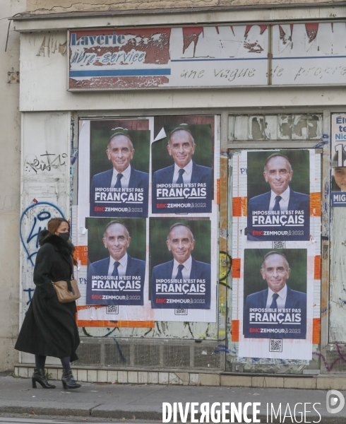 Affiche de campagne et slogan pour la campagne presidentielle d eric zemmour