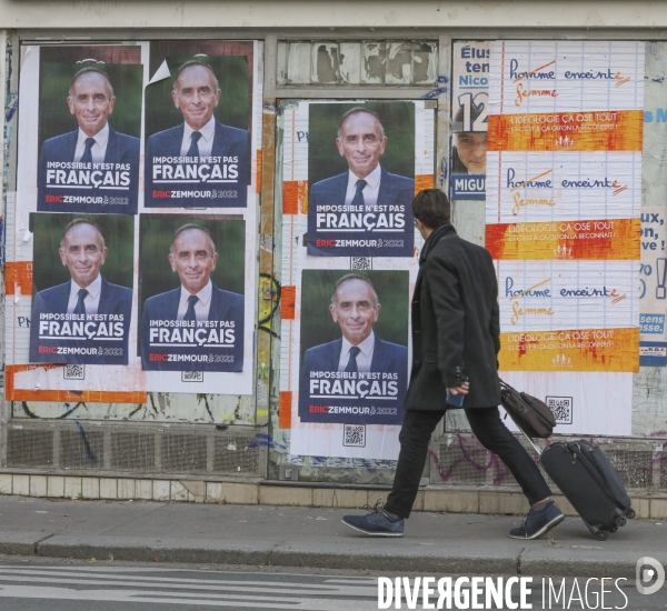 Affiche de campagne et slogan pour la campagne presidentielle d eric zemmour