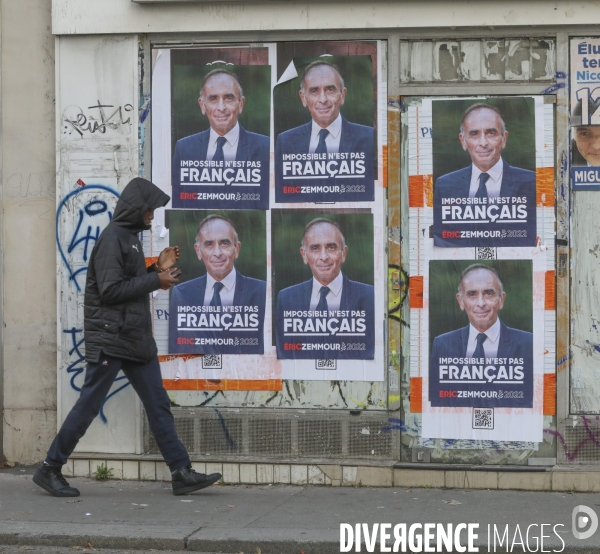 Affiche de campagne et slogan pour la campagne presidentielle d eric zemmour