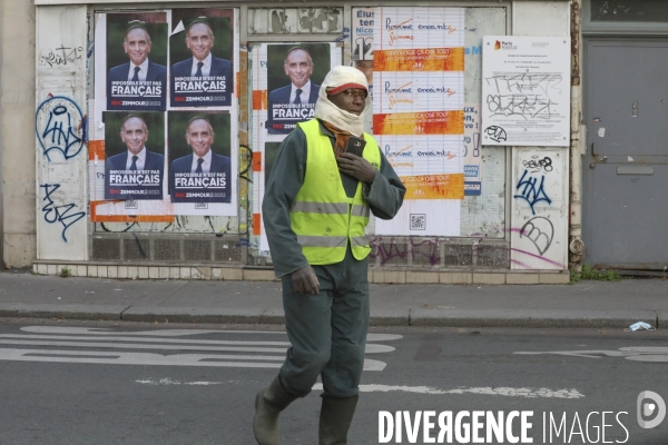 Affiche de campagne et slogan pour la campagne presidentielle d eric zemmour