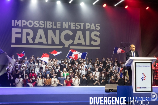Meeting d Eric Zemmour à Villepinte