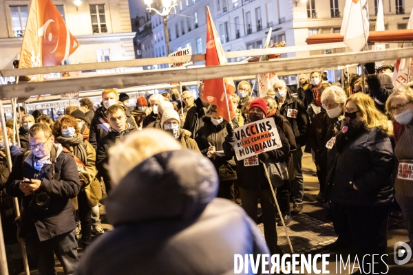 Manifestation pour la levée des brevets vaccins Covid