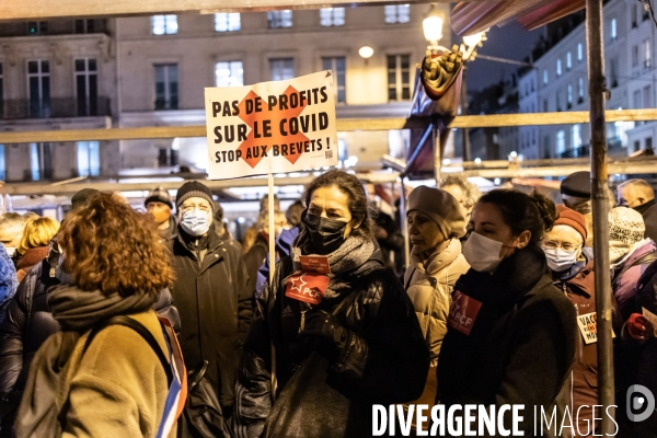 Manifestation pour la levée des brevets vaccins Covid