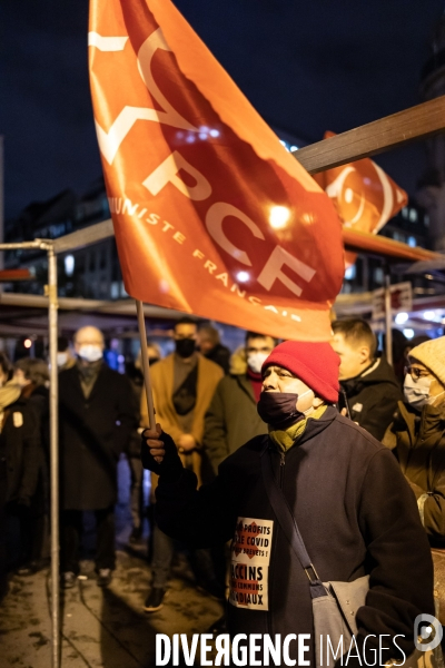 Manifestation pour la levée des brevets vaccins Covid