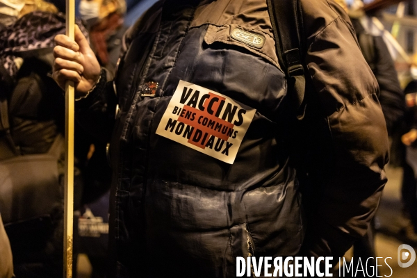 Manifestation pour la levée des brevets vaccins Covid