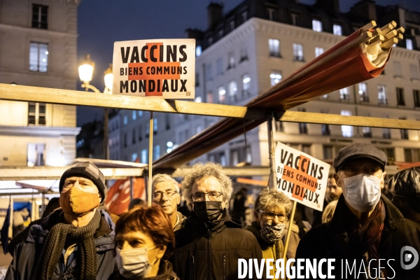 Manifestation pour la levée des brevets vaccins Covid