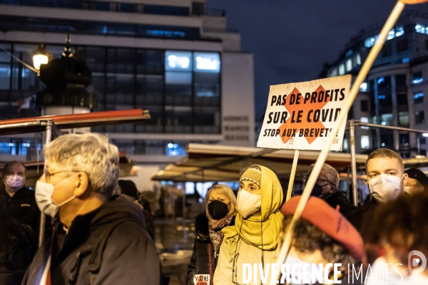 Manifestation pour la levée des brevets vaccins Covid