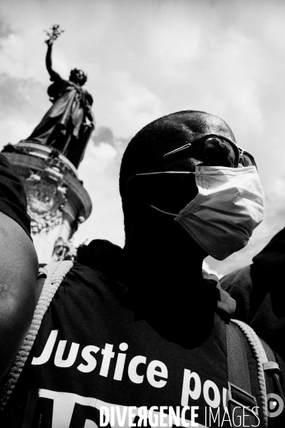 Manifestation antiraciste et contre les violences policières en hommage à Adama Traoré