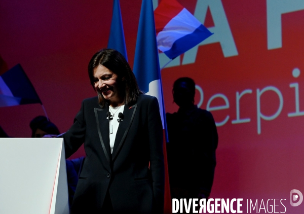 Presidentielle 2022 / Meeting d Anne Hidalgo à Perpignan