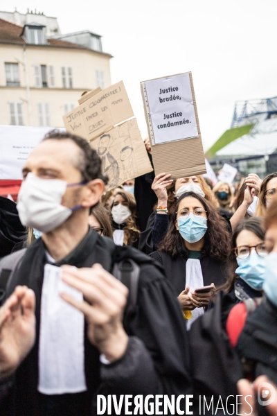 Manifestation du monde de la justice