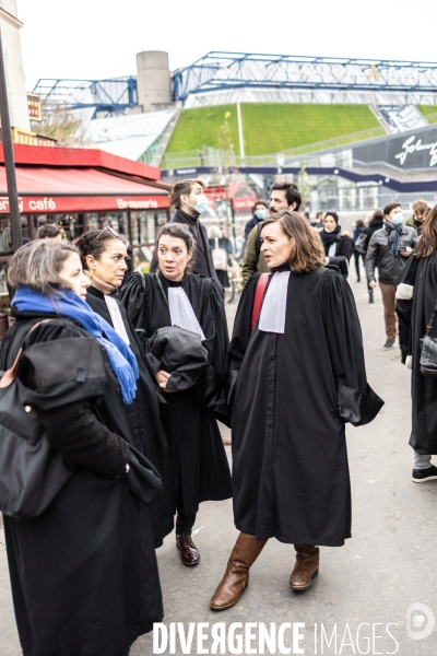 Manifestation du monde de la justice