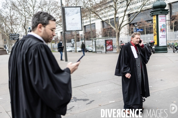 Manifestation du monde de la justice