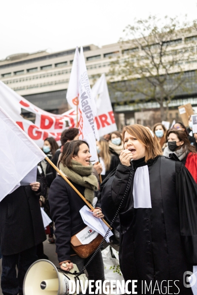 Manifestation du monde de la justice