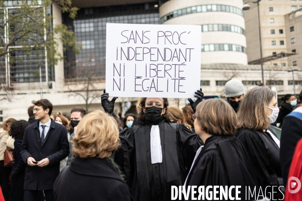 Manifestation du monde de la justice