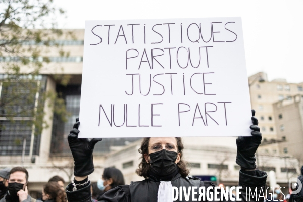 Manifestation du monde de la justice