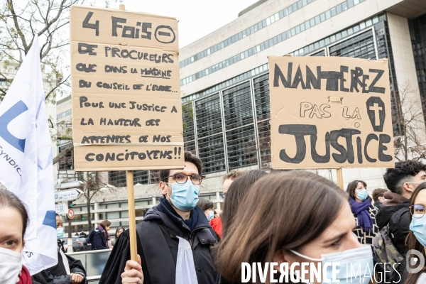 Manifestation du monde de la justice