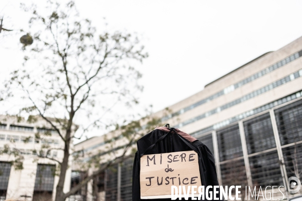 Manifestation du monde de la justice