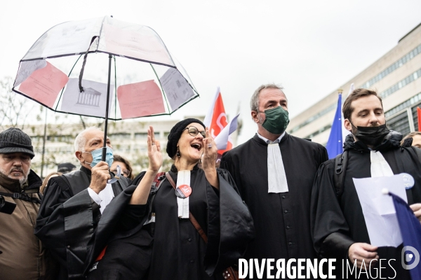 Manifestation du monde de la justice