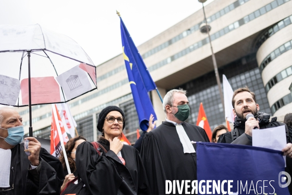 Manifestation du monde de la justice