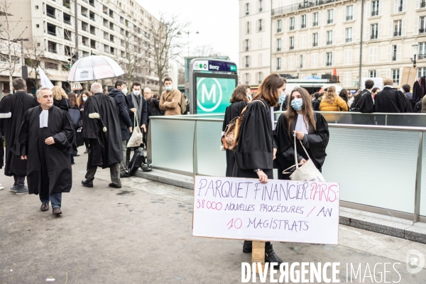 Manifestation du monde de la justice