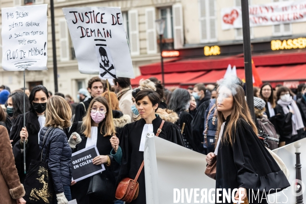 Manifestation du monde de la justice