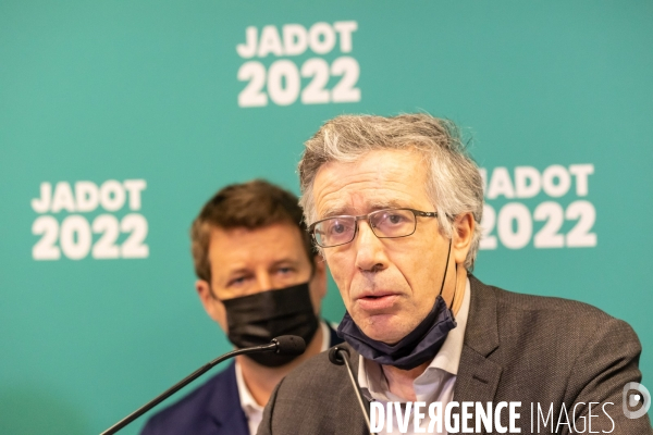 Présidentielle 2022 Yannick Jadot Conférence de presse Travail