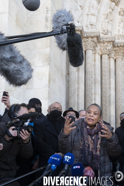 Christiane Taubira se rend à Saint-Denis