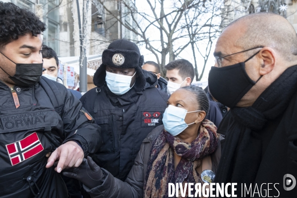 Christiane Taubira se rend à Saint-Denis