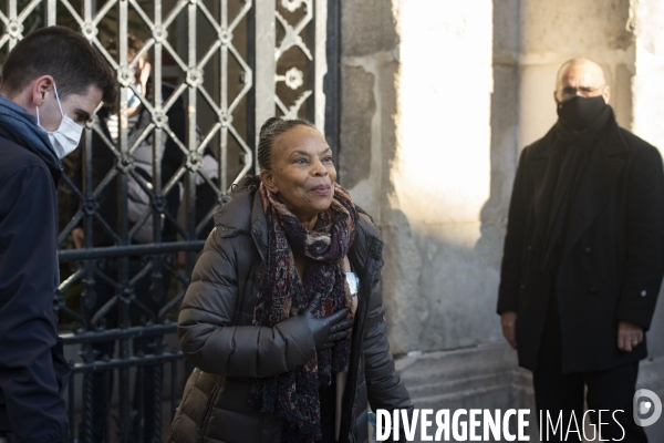 Christiane Taubira se rend à Saint-Denis