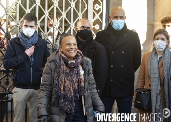 Christiane Taubira se rend à Saint-Denis
