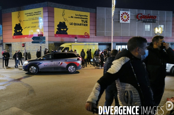 Des commerçants de la Courneuve manifestent contre les trafics illégaux