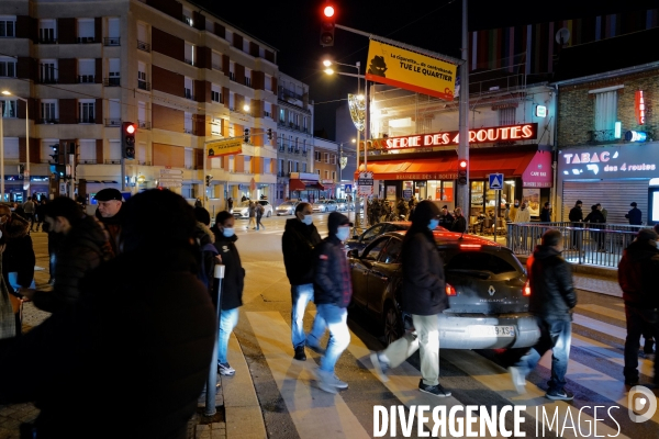 Des commerçants de la Courneuve manifestent contre les trafics illégaux