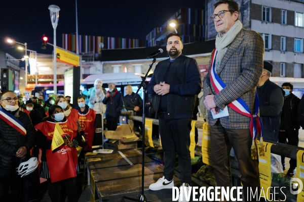 Des commerçants de la Courneuve manifestent contre les trafics illégaux