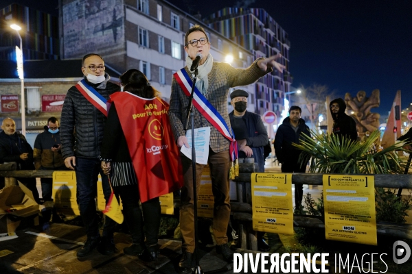 Des commerçants de la Courneuve manifestent contre les trafics illégaux