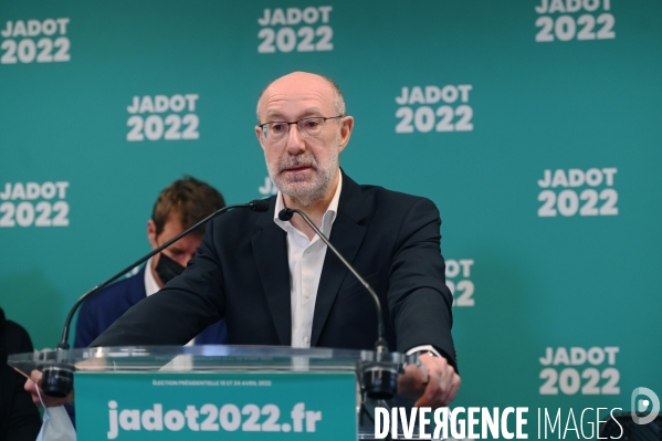 Election presidentielle 2022 / Yannick Jadot