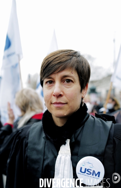 Manifestation des magistrats greffiers et avocats contre une justice à bout de souffle