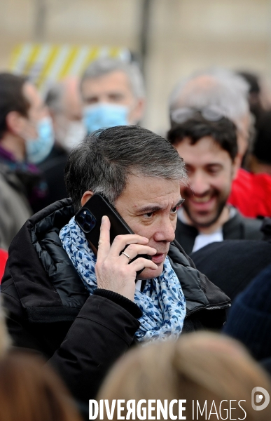 Manifestation des magistrats greffiers et avocats contre une justice à bout de souffle