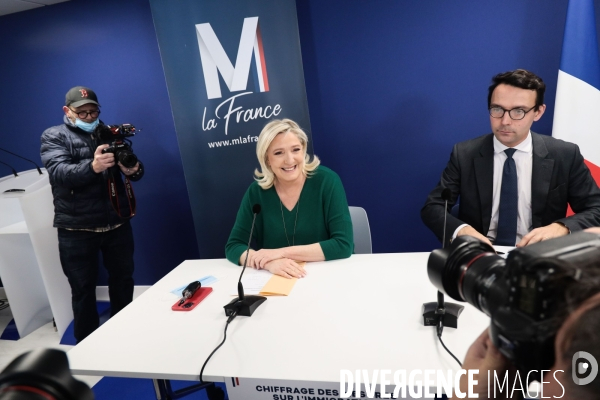 Rn - conf de presse de marine le pen du 2 decembre 2021