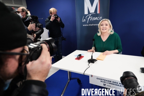 Rn - conf de presse de marine le pen du 2 decembre 2021