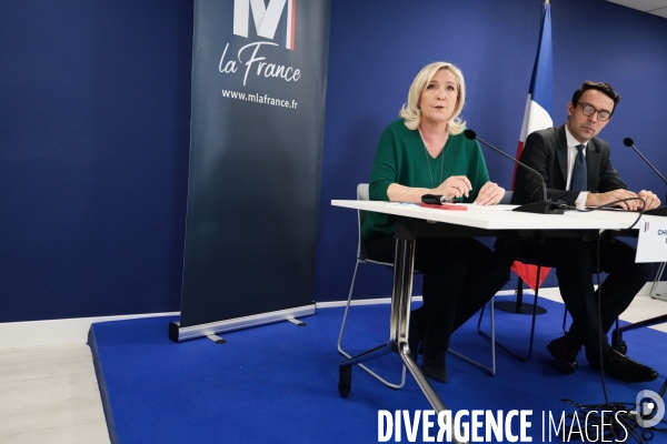 Rn - conf de presse de marine le pen du 2 decembre 2021