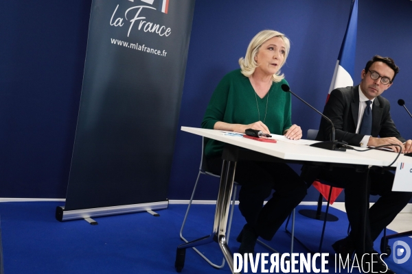 Rn - conf de presse de marine le pen du 2 decembre 2021