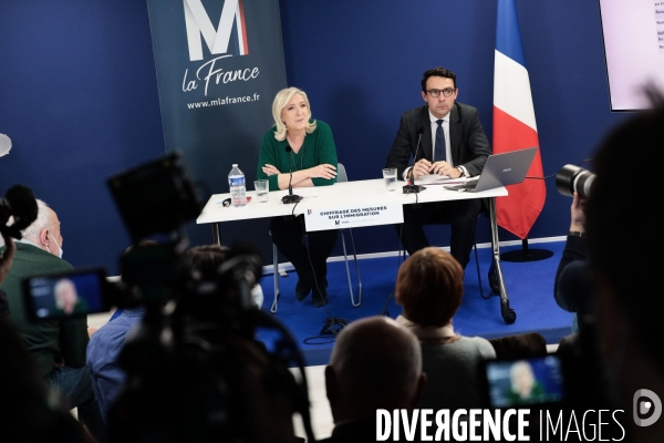 Rn - conf de presse de marine le pen du 2 decembre 2021