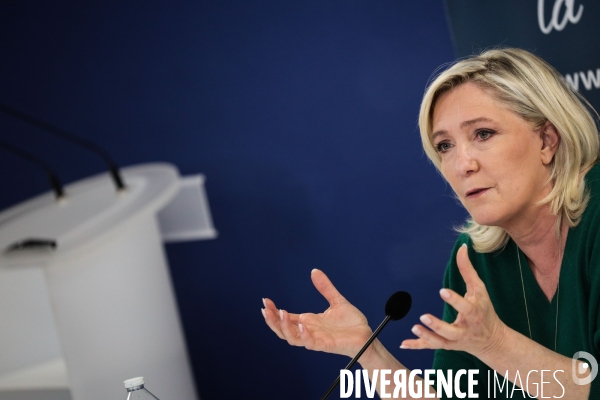 Rn - conf de presse de marine le pen du 2 decembre 2021