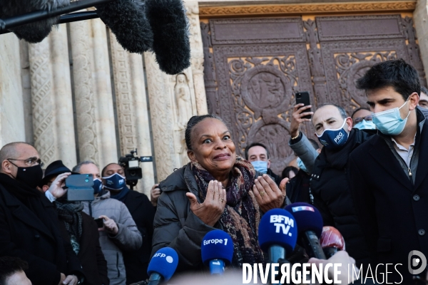 Christiane taubira a saint denis