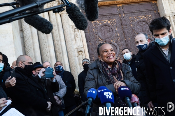 Christiane taubira a saint denis