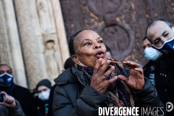 Christiane taubira a saint denis